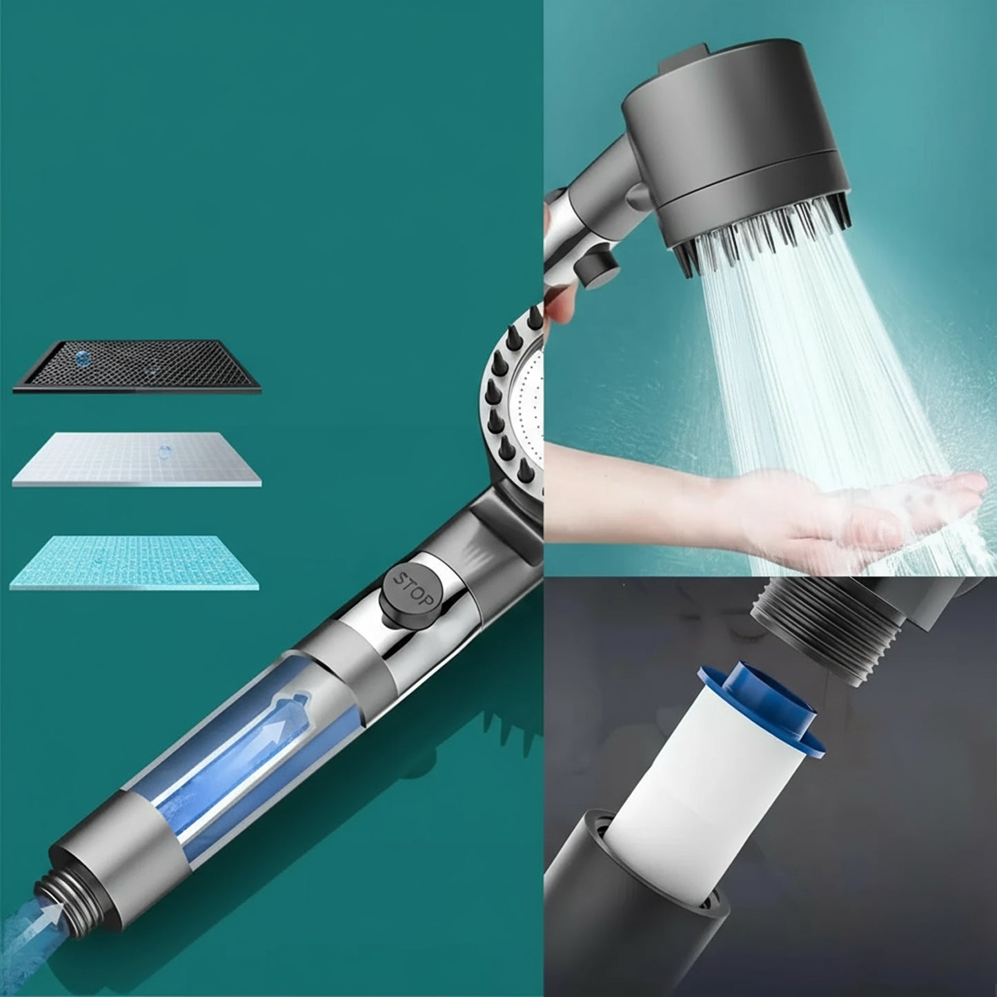 رأس دش توربيني مضغوط